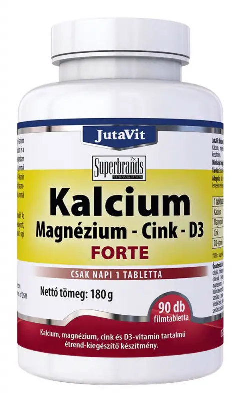 JUTAVIT Kalcium-Magnézium-Cink+D3 Forte 90 db
