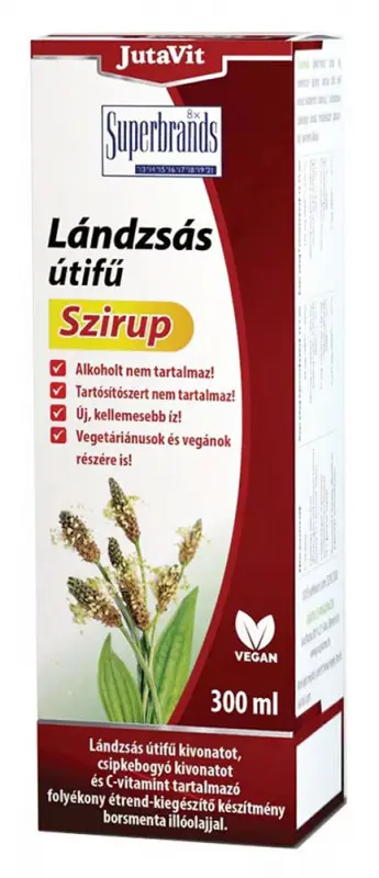 JUTAVIT Lándzsás Útifű Szirup 300 ml