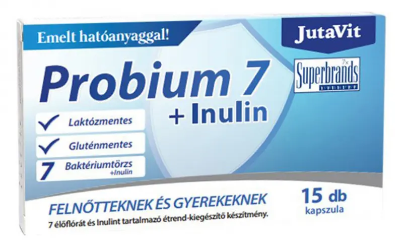 JUTAVIT Probium 7 + Inulin Étrendkiegészítő Kapszula (15 db)