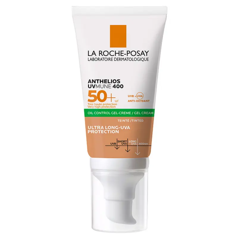 LA ROCHE-POSAY Anthelios Oil Control UVMUNE400 színezett gél-krém arcra SPF 50+ (50 ml) LA ROCHE-POSAY Anthelios Oil Control UVMUNE400 színezett gél-krém arcra SPF 50+ (50 ml)