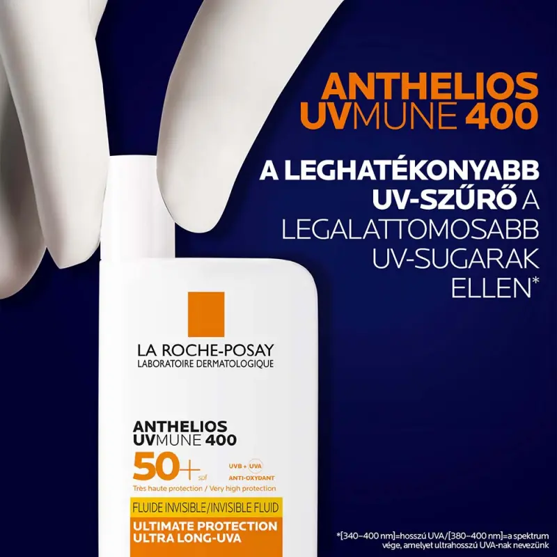 Anthelios UVMUNE 400 Napvédő Invisible fluid SPF50+ (50 ml)