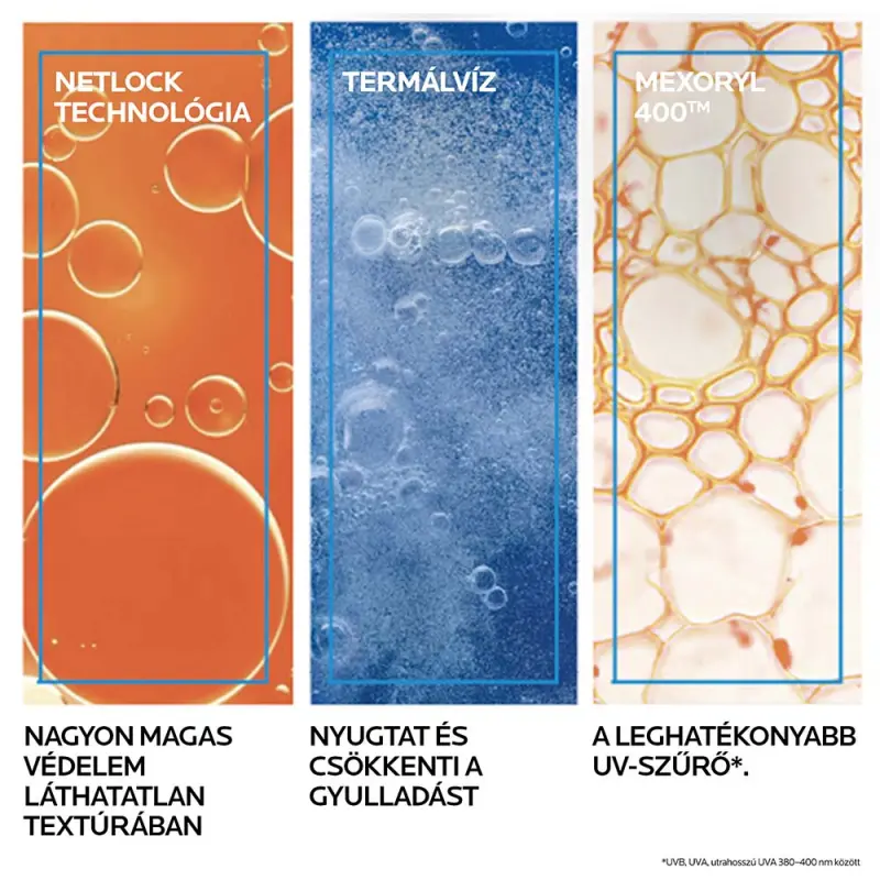 Anthelios UVMUNE 400 Napvédő Invisible fluid SPF50+ (50 ml)