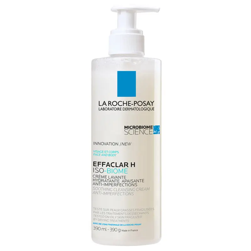 LA ROCHE-POSAY Effaclar H Iso-Biome Hidratáló Arctisztító 390 ml LA ROCHE-POSAY Effaclar H Iso-Biome Hidratáló Arctisztító 390 ml