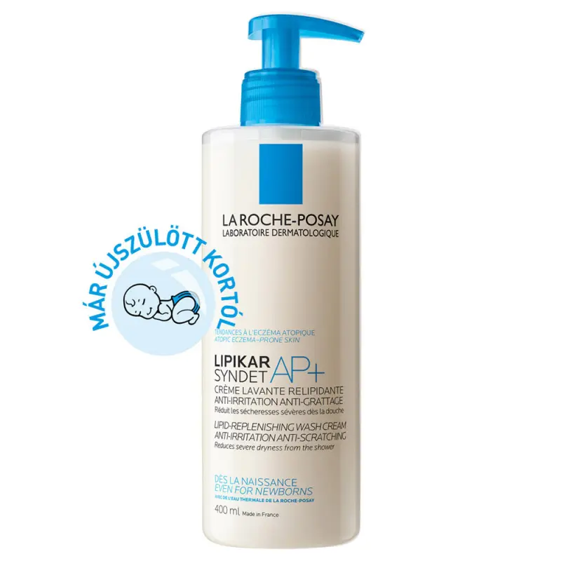 Lipikar Syndet AP+ Lipidpótló krém-tusfürdő 400 ml