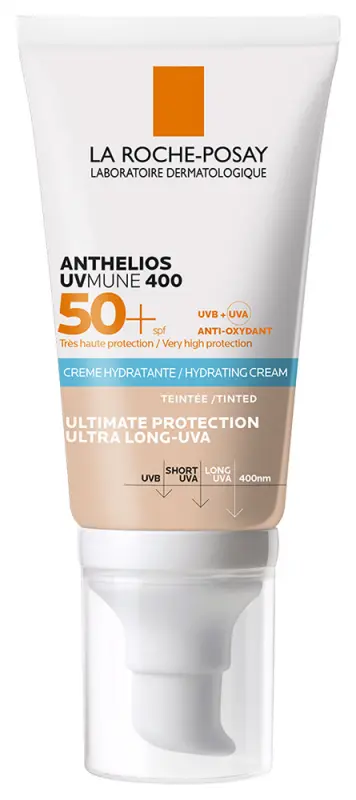 Anthelios UVMUNE 400 Napvédő krém Színezett SPF50+ (50 ml)