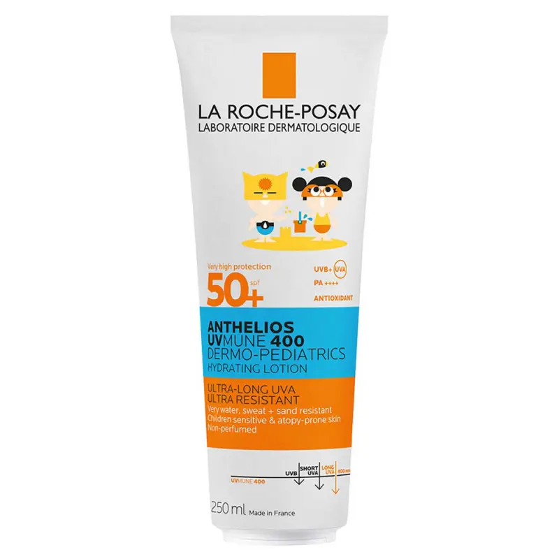 LA ROCHE-POSAY Anthelios UVMUNE 400 Dermo-Pediatrics Hidratáló napvédő tej SPF 50+ gyermekeknek 250 ml LA ROCHE-POSAY Anthelios UVMUNE 400 Dermo-Pediatrics Hidratáló napvédő tej SPF 50+ gyermekeknek 250 ml