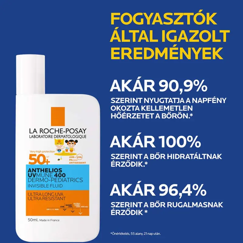 Anthelios UVMUNE 400 Dermo-Pediatrics Napvédő fluid SPF50+ gyermekeknek 50 ml