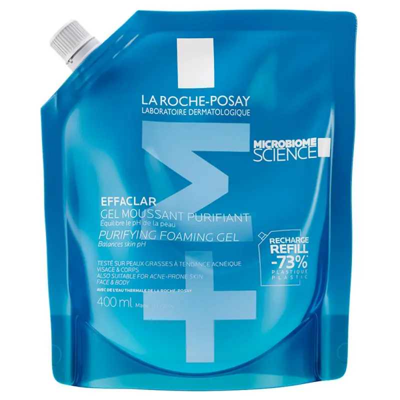LA ROCHE-POSAY Effaclar Habzó arctisztító gél utántöltő 400 ml LA ROCHE-POSAY Effaclar Habzó arctisztító gél utántöltő 400 ml