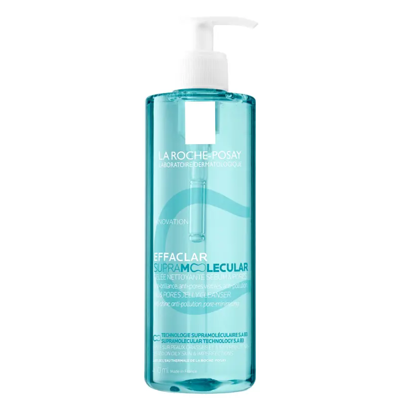 LA ROCHE-POSAY Effaclar SUPRAMOLECULAR Mattító tisztító gél 400 ml LA ROCHE-POSAY Effaclar SUPRAMOLECULAR Mattító tisztító gél 400 ml