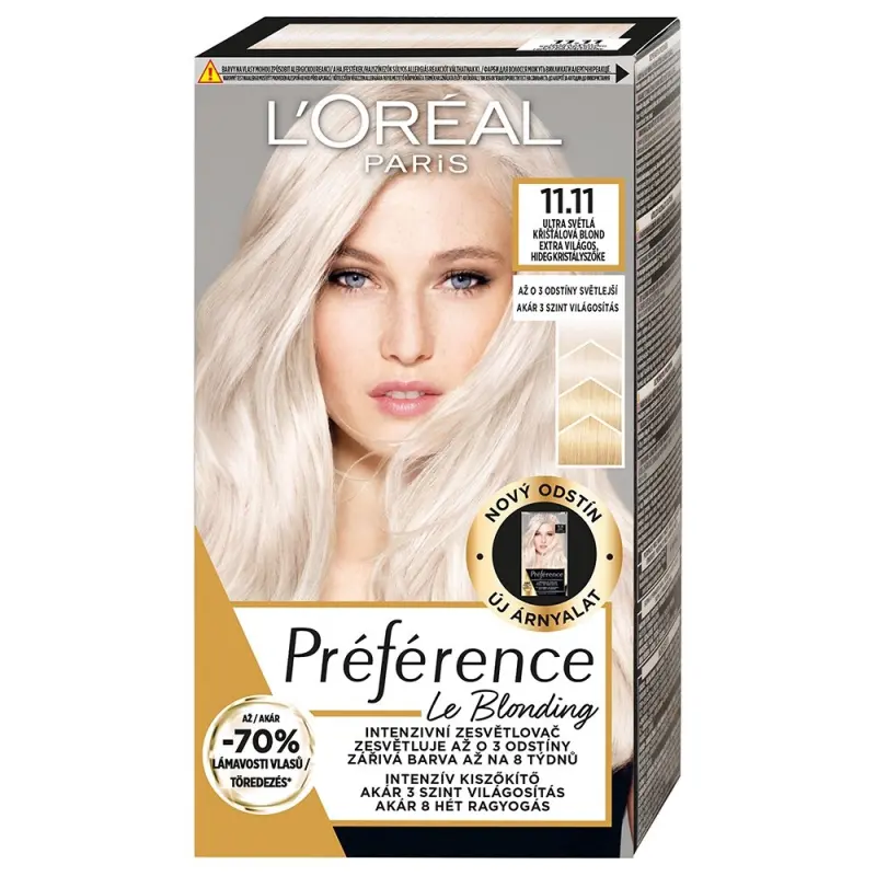 Preférence Le Blonding Extra világos hideg kristályszőke 11.11 178 ml