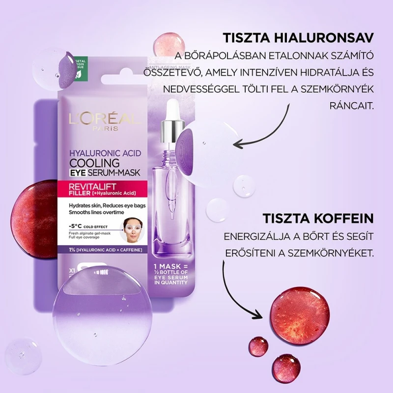 Revitalift Filler hűsítő szérumos szemkörnyékmaszk (11 g)