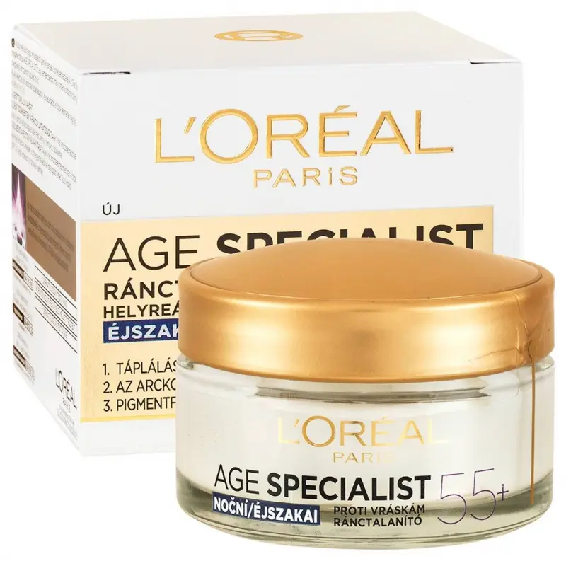 Age Specialist hidratáló éjszakai krém 55+ (50 ml)