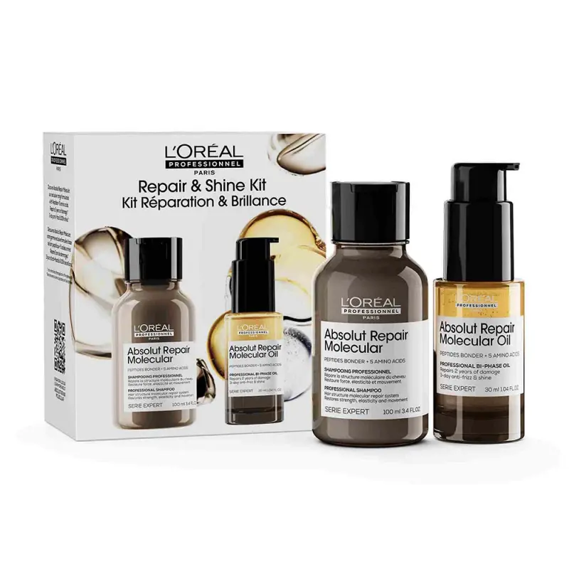 L'ORÉAL PROFESSIONNEL Absolut Repair Molecular DUO (30+100 ml) csomag L'ORÉAL PROFESSIONNEL Absolut Repair Molecular DUO (30+100 ml) csomag
