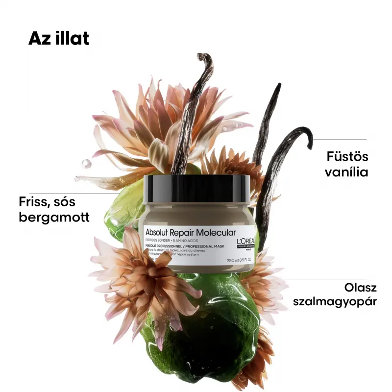 Absolut Repair Molecular koncentrált pakolás sérült hajra 250 ml
