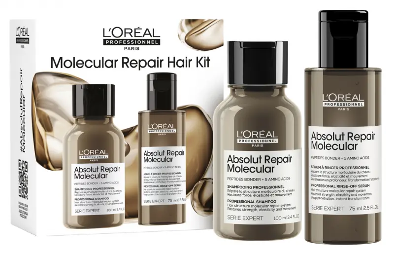 L'ORÉAL PROFESSIONNEL Absolut Repair Molecular Mini szett DUO (75+100 ml) L'ORÉAL PROFESSIONNEL Absolut Repair Molecular Mini szett DUO (75+100 ml)