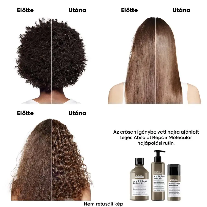 Absolut Repair Molecular sampon sérült hajra UTÁNTÖLTŐ 500 ml