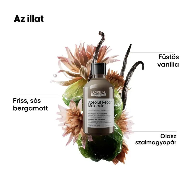 Absolut Repair Molecular sampon sérült hajra UTÁNTÖLTŐ 500 ml