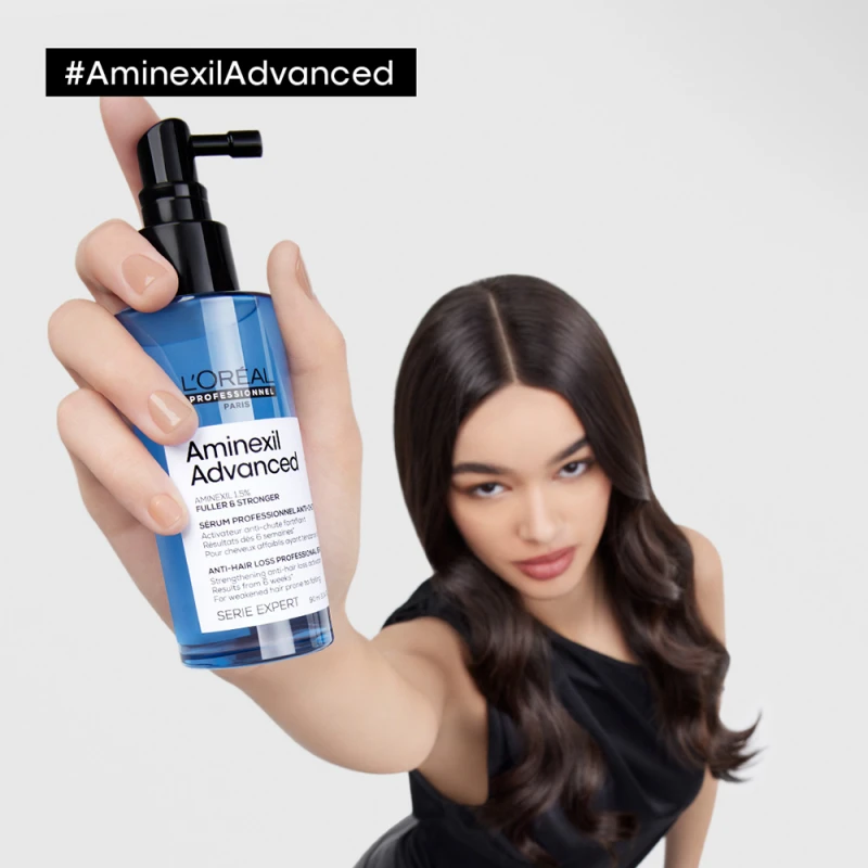Aminexil Advanced Fuller & Stronger hajhullásgátló és hajerősítő szérum (90 ml)