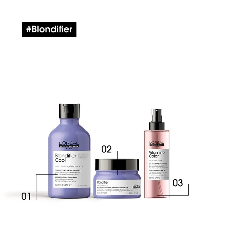 Blondifier pakolás - Ragyogást adó regeneráló pakolás minden szőke hajra (250 ml)