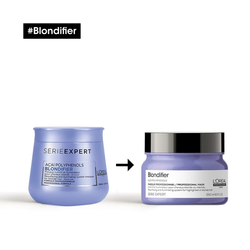 Blondifier pakolás - Ragyogást adó regeneráló pakolás minden szőke hajra (250 ml)