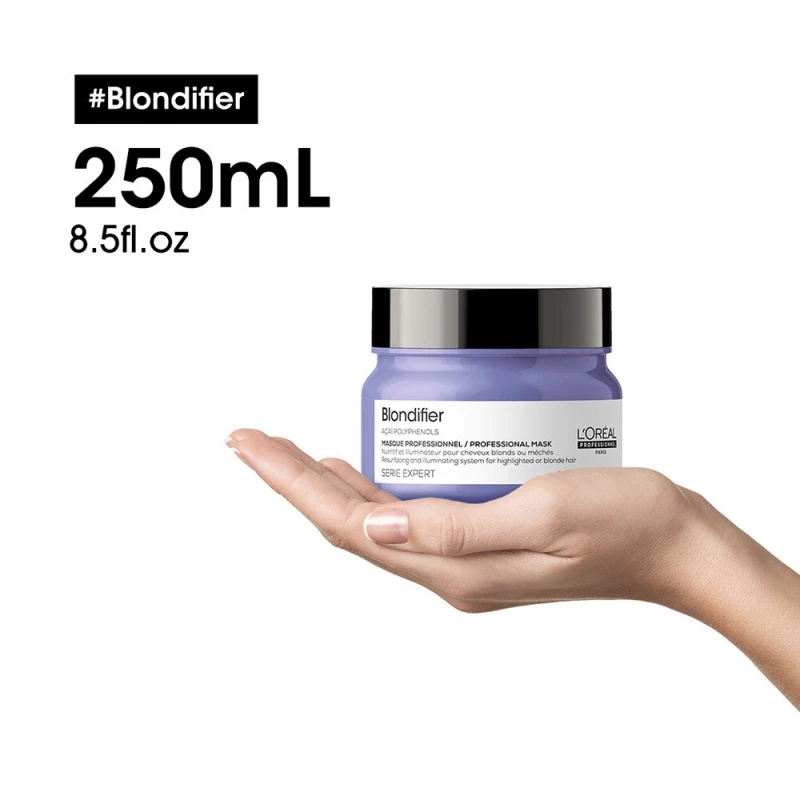 Blondifier pakolás - Ragyogást adó regeneráló pakolás minden szőke hajra (250 ml)