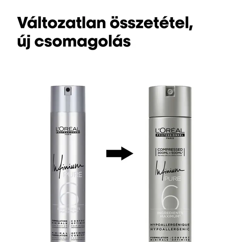 Infinium Pure Soft Hipoallergén hajlakk 300 ml