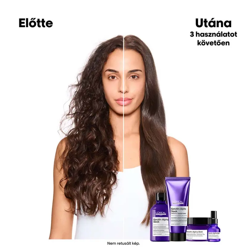 Keratin Alpha Sleek Professzionális sampon UTÁNTÖLTŐ 500 ml