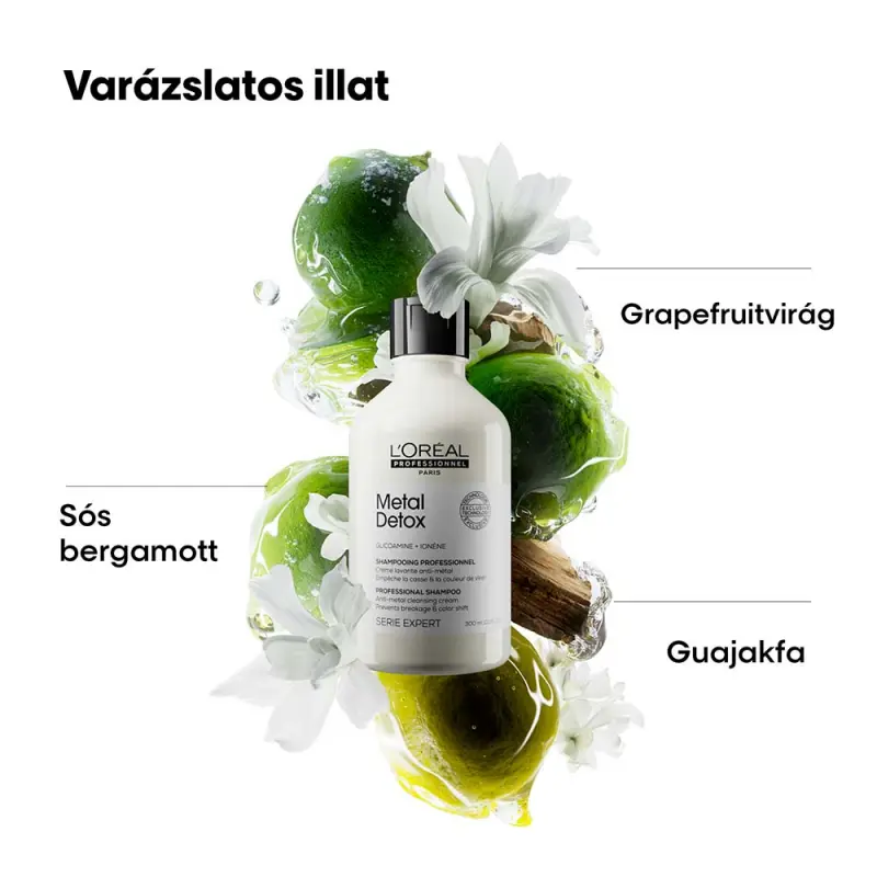 Metal Detox sampon - Fémrészecskék elleni tisztító sampon 100 ml