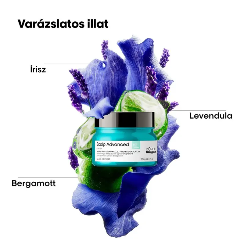 Scalp Advanced 2 az 1-ben zsírosodás elleni mélytisztító sampon (250 ml)