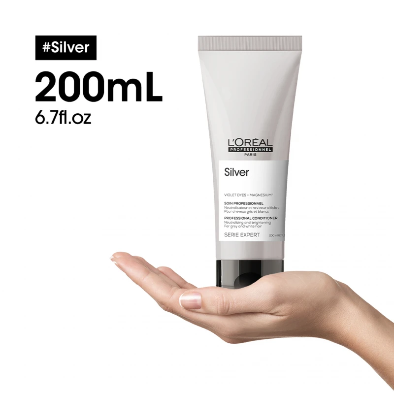 Silver balzsam - Balzsam a szőkített és az ősz haj jeges fényéért (200 ml)