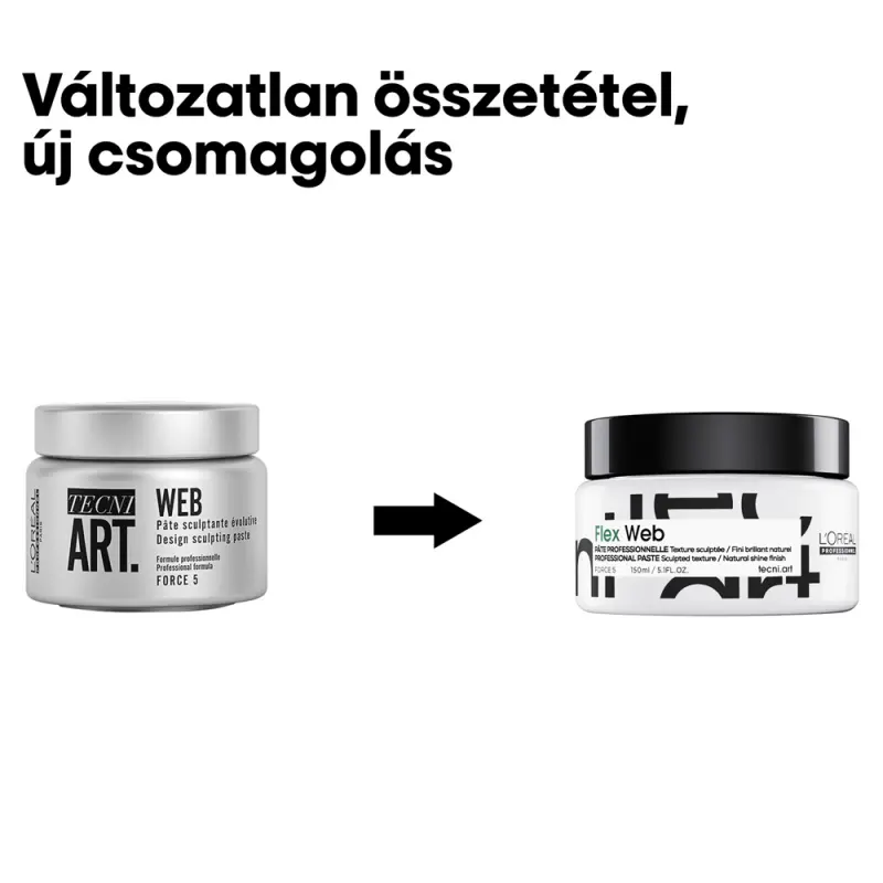 tecni.art Flex Web - Texturizáló hajformázó paszta (150 ml)