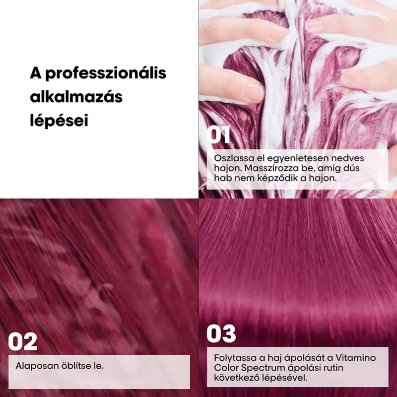 Vitamino Color Spectrum Ultrahatékony ápoló sampon festett hajra, amely megtisztítja a hajrostokat 300 ml