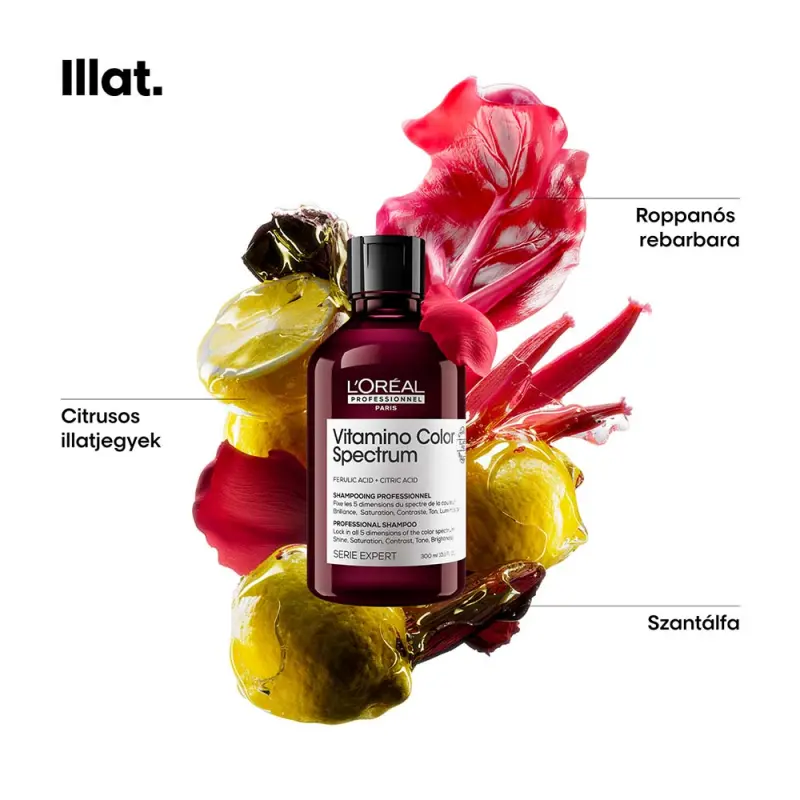 Vitamino Color Spectrum Ultrahatékony ápoló sampon festett hajra, amely megtisztítja a hajrostokat 300 ml