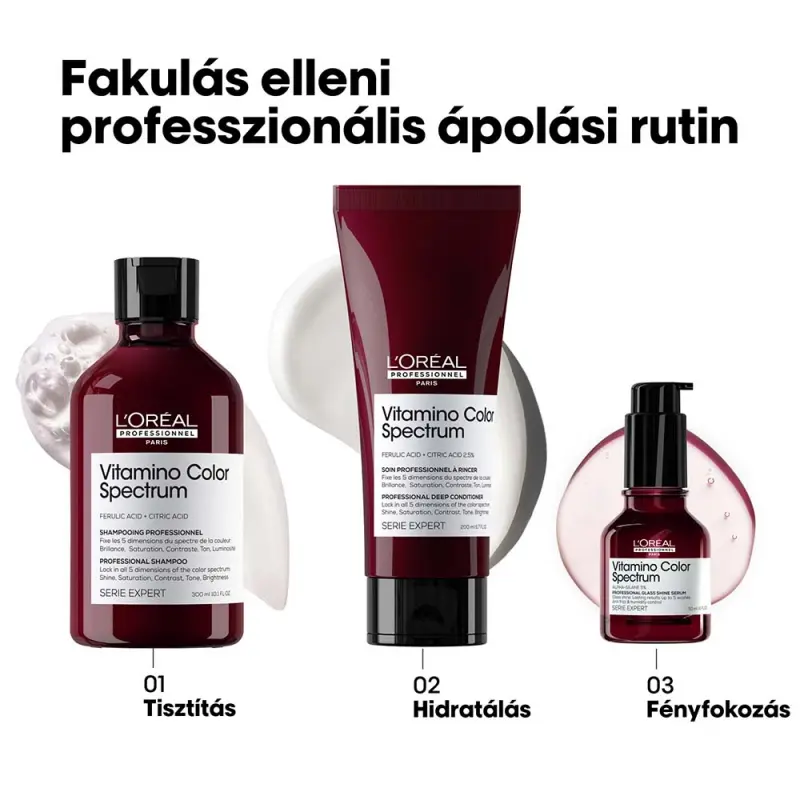 Vitamino Color Spectrum Ultrahatékony ápoló sampon festett hajra, amely megtisztítja a hajrostokat 300 ml
