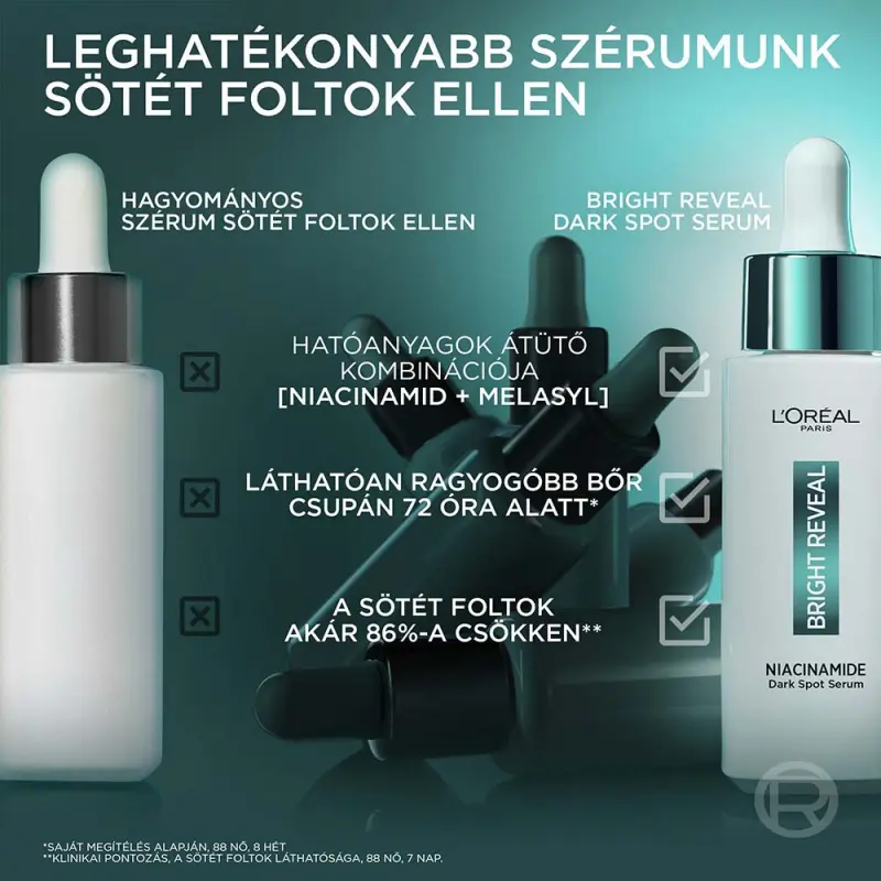 Bright Reveal sötét foltok elleni szérum niacinamiddal 30 ml