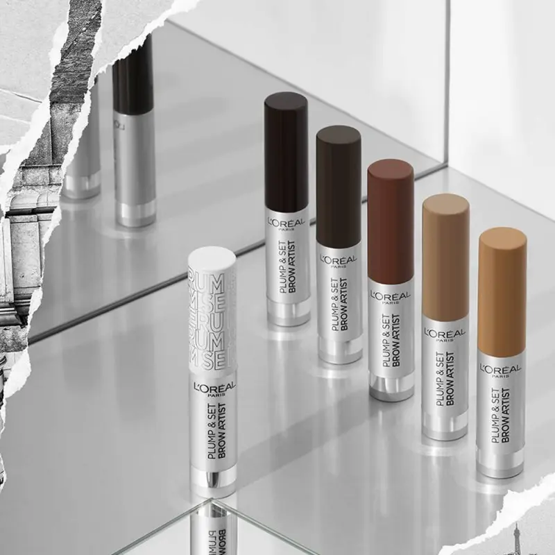 Brow Artist Plump &amp; Set szemöldökformázó spirál 105 Brunette (4,9 ml)