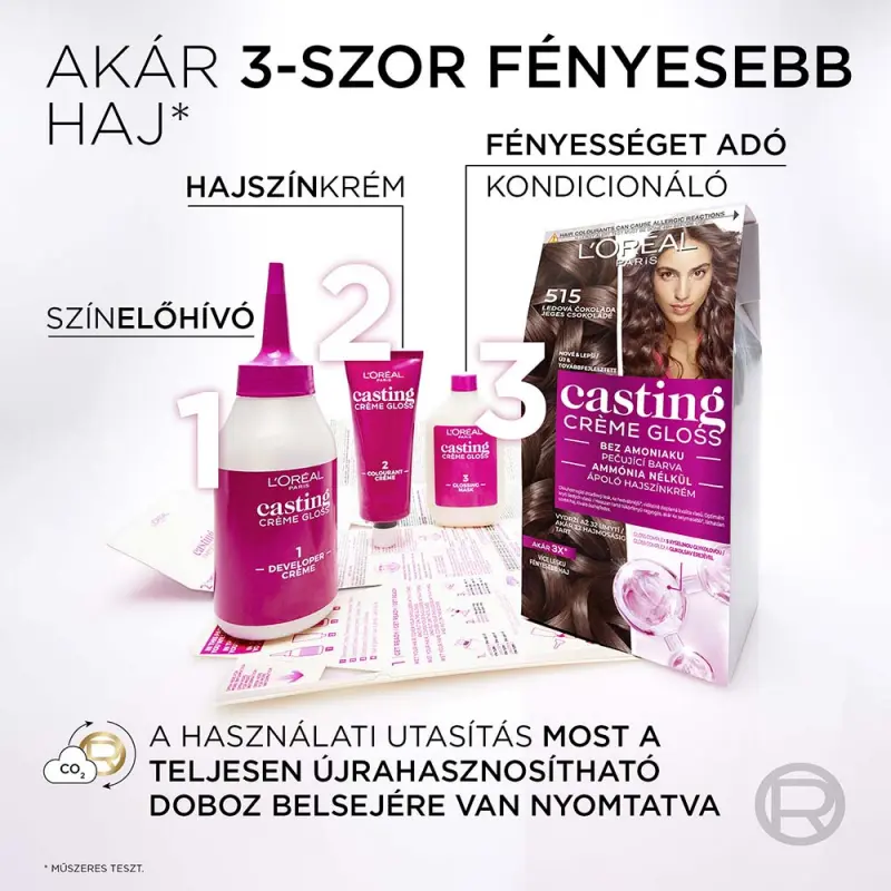 Casting Créme Gloss ápoló hajszínkrém 513 Jeges Trüffel (180 ml)