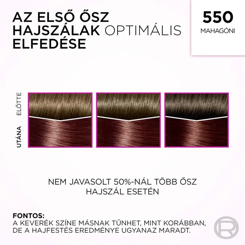 Casting Créme Gloss ápoló hajszínkrém 550 Mahagóni (180 ml)