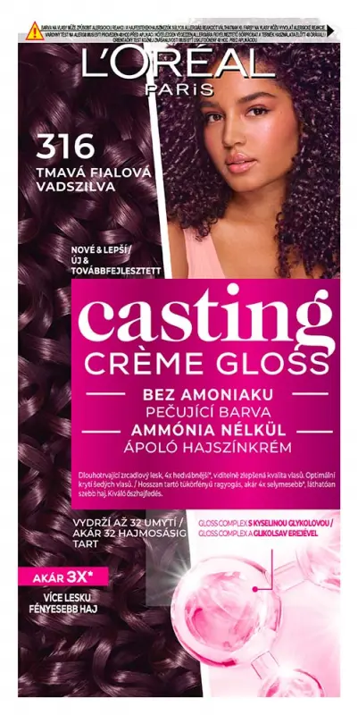 L'ORÉAL PARIS#Casting Creme Gloss Hajszínező krém 316 Vadszilva (180 ml)