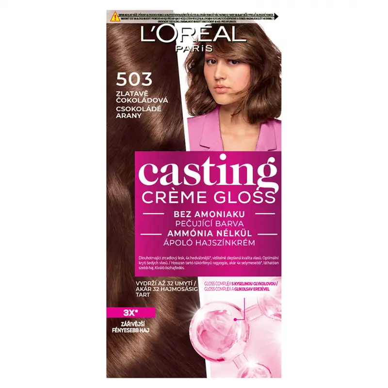 L'ORÉAL PARIS Casting Creme Gloss Hajszínező krém 503 Csokoládé arany (180 ml)