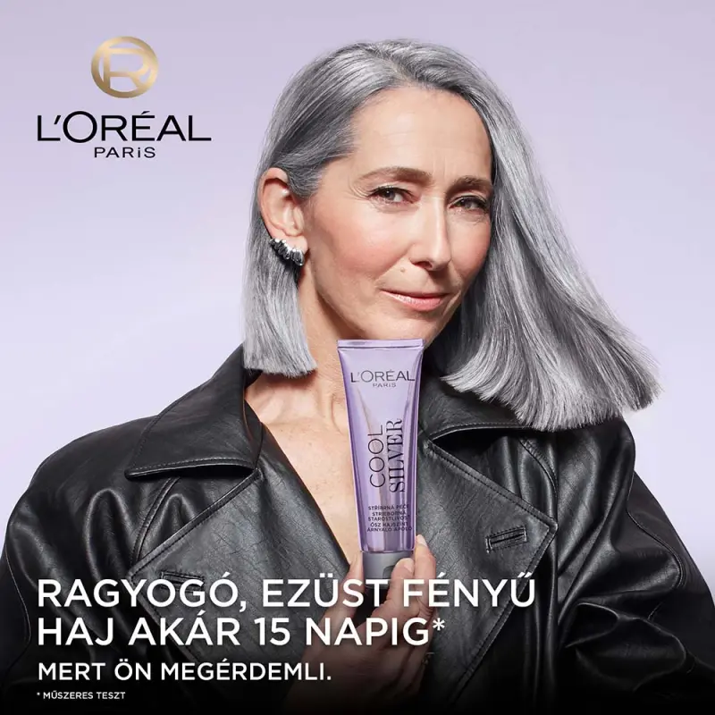 Cool Silver ősz hajszínt árnyaló ápoló ragyogó ezüst gyöngyfehér 114 ml