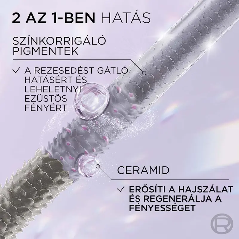 Cool Silver ősz hajszínt árnyaló ápoló ragyogó ezüst gyöngyfehér 114 ml