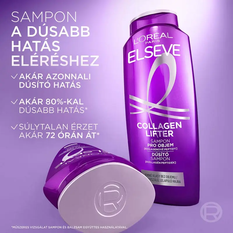 Elseve Collagen Lifter Dúsító sampon 400 ml