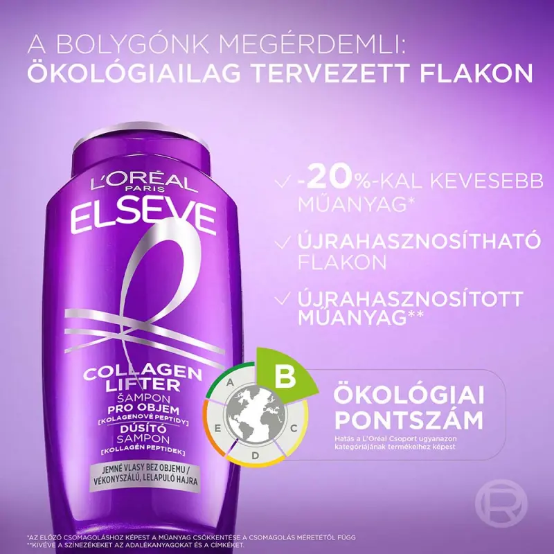 Elseve Collagen Lifter Dúsító sampon 400 ml