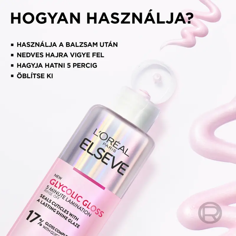 Elseve Glycolic Gloss kiöblítendő hajápoló glikolsavval 200 ml