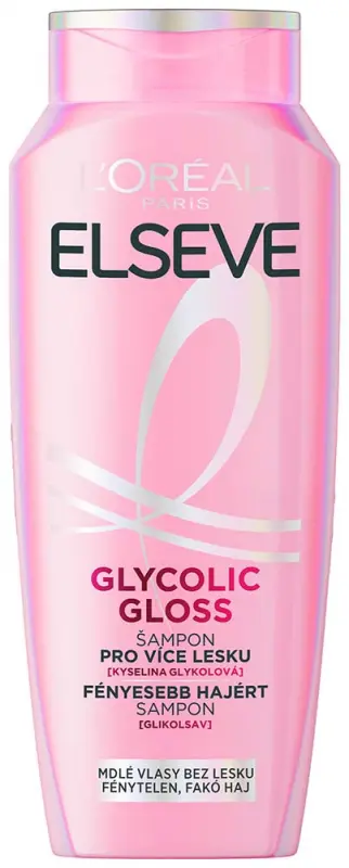 L'ORÉAL PARIS Elseve Glycolic Gloss sampon az azonnali fényességért 400 ml