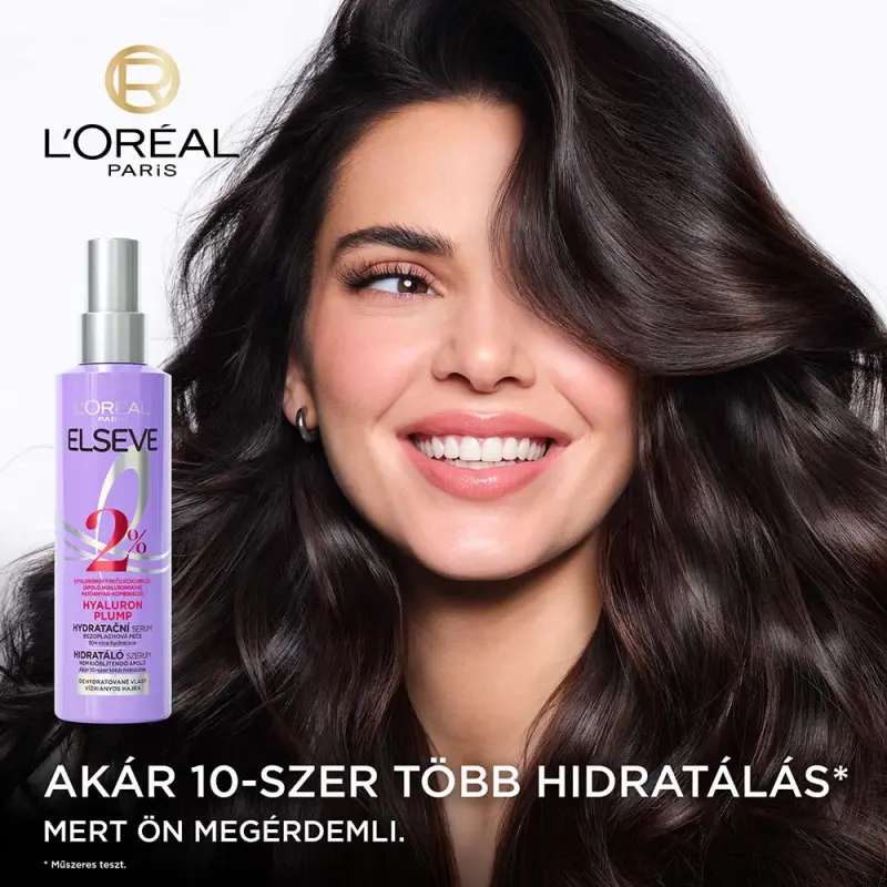Elseve Hyaluron Plump sampon, balzsam, szérum és Extraordinary oil hajápoló olaj (100+150+200+250 ml)