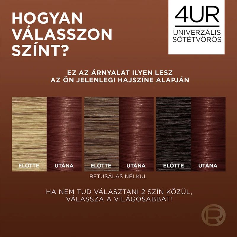 Excellence Creme Universal Nudes krémhajfesték 4UR Univerzális sötétvörös (192 ml)