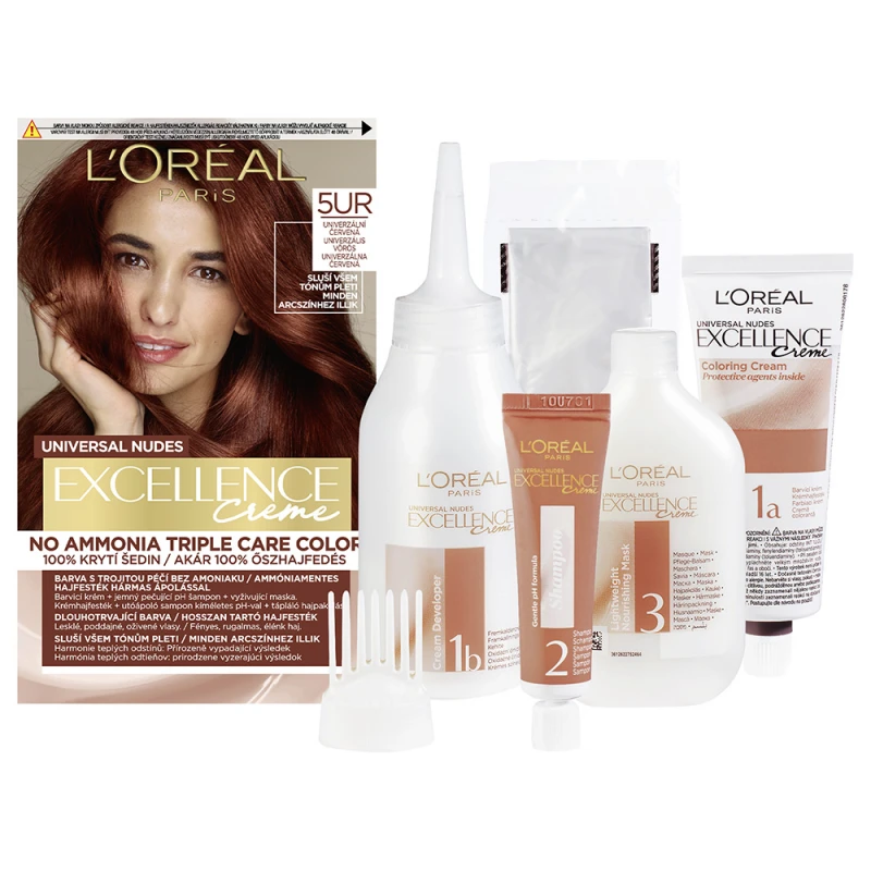 Excellence Creme Universal Nudes krémhajfesték 5UR Univerzális vörös (192 ml)