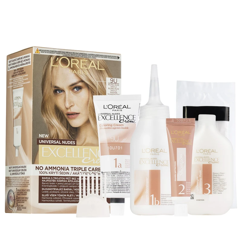 Excellence Creme Universal Nudes krémhajfesték 9U Nagyon világosszőke (192 ml)
